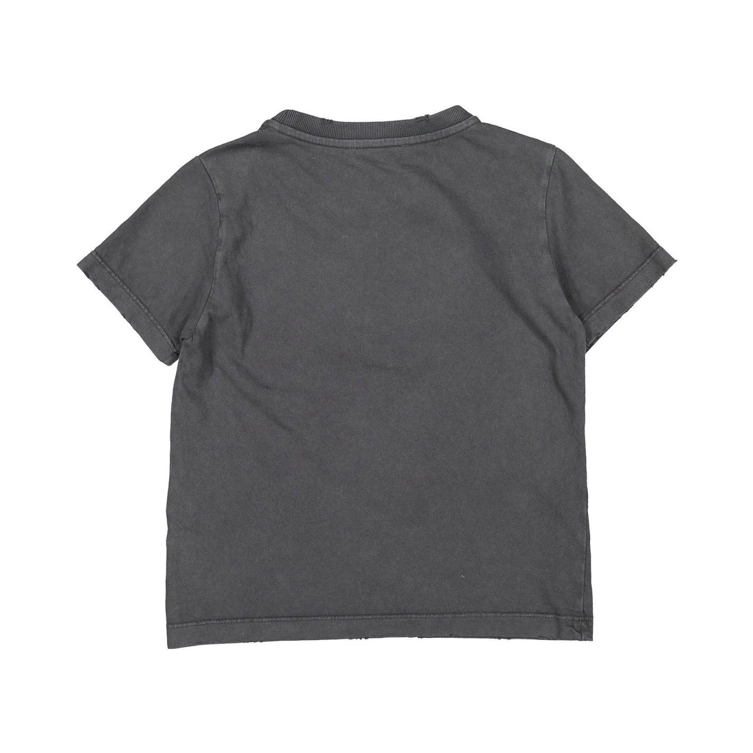 Golden Goose Anthracite Distressed Logo Tee
