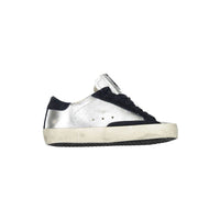 Golden Goose Silver/Blue Superstar Sneakers