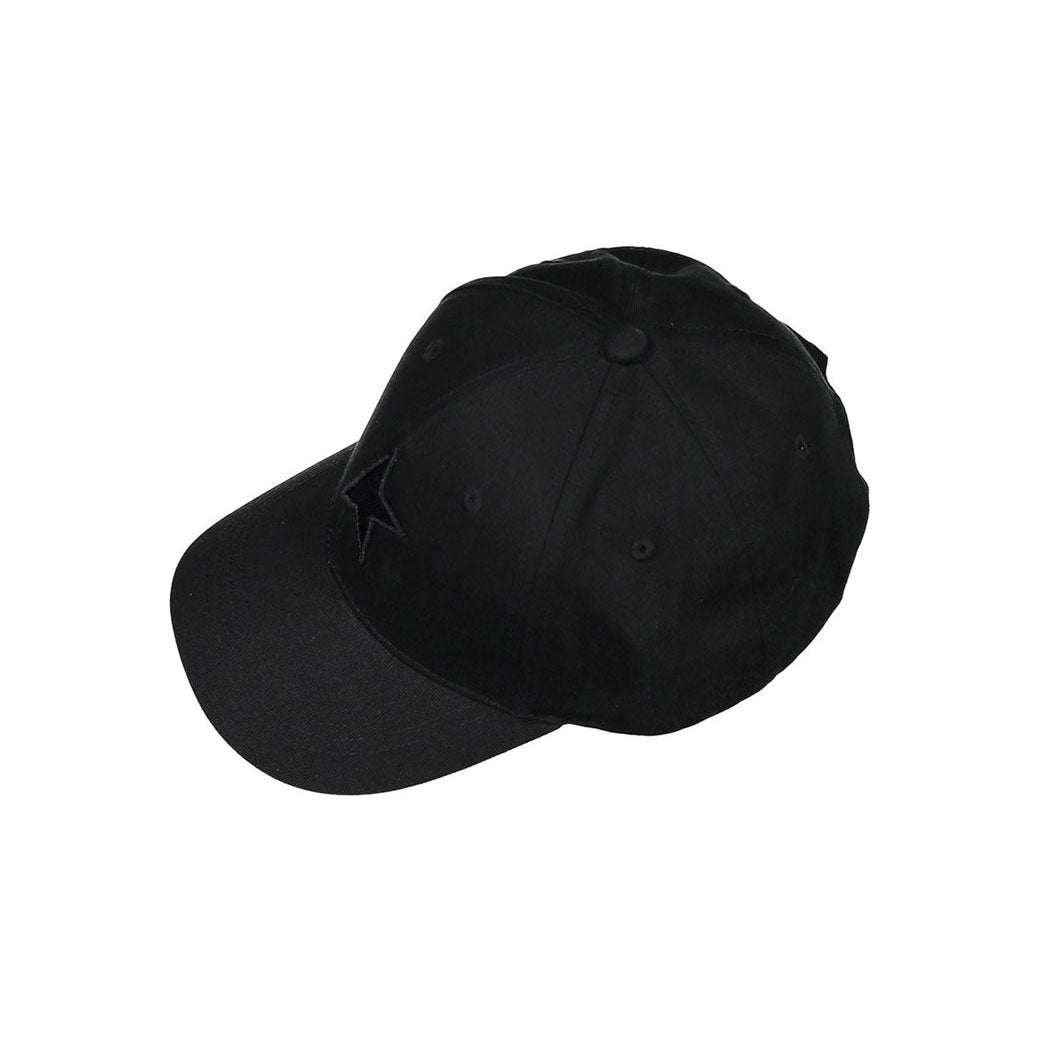 Golden Goose Black Embroidered Star Cap
