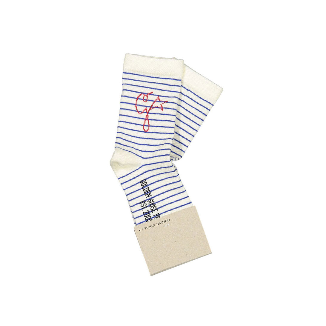 Golden Goose Mazarine Blue Stripe Socks