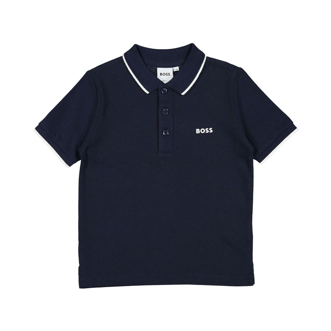 Hugo Boss Navy Perm Ss Polo