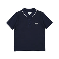 Hugo Boss Navy Perm Ss Polo