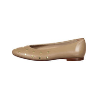 Papanatas Sand Leather Studded Flats