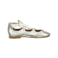 Papanatas Silver Metallic Tri-Colsure Shoes