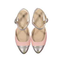 Papanatas Toned Silver Slingback Flat