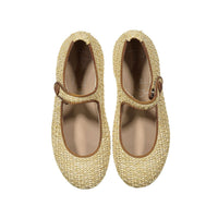 Papanatas Earthy Woven Mary Janes