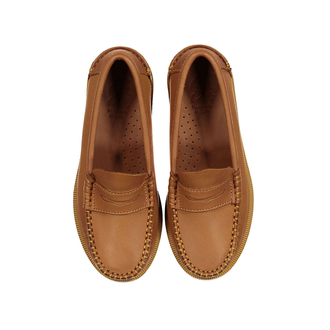 Papanatas Natural Leather Classic Penny Loafers