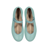 Papanatas Aqua Leather Mary Janes