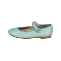 Papanatas Aqua Leather Mary Janes