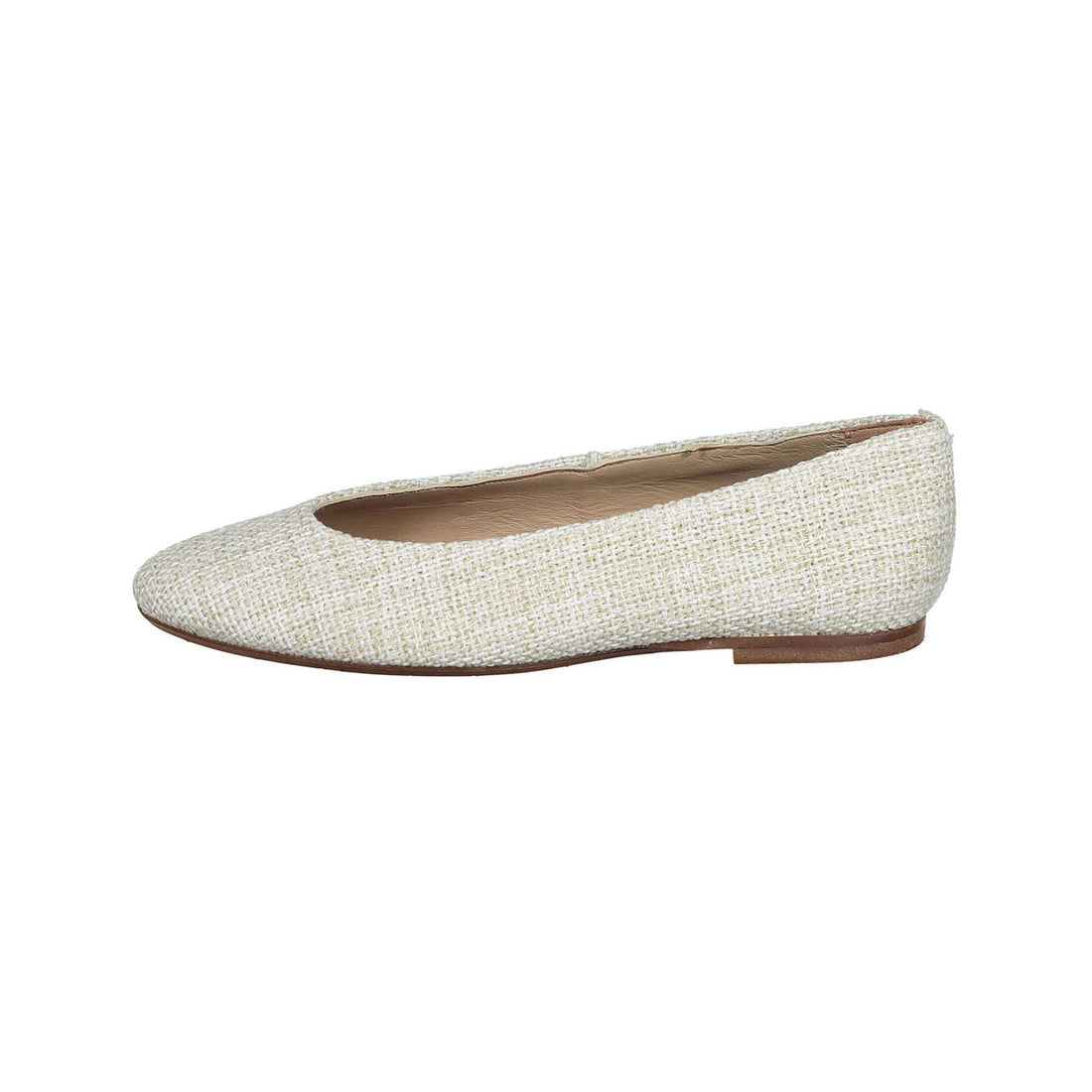 Papanatas Ivory Tweed Soft Flats