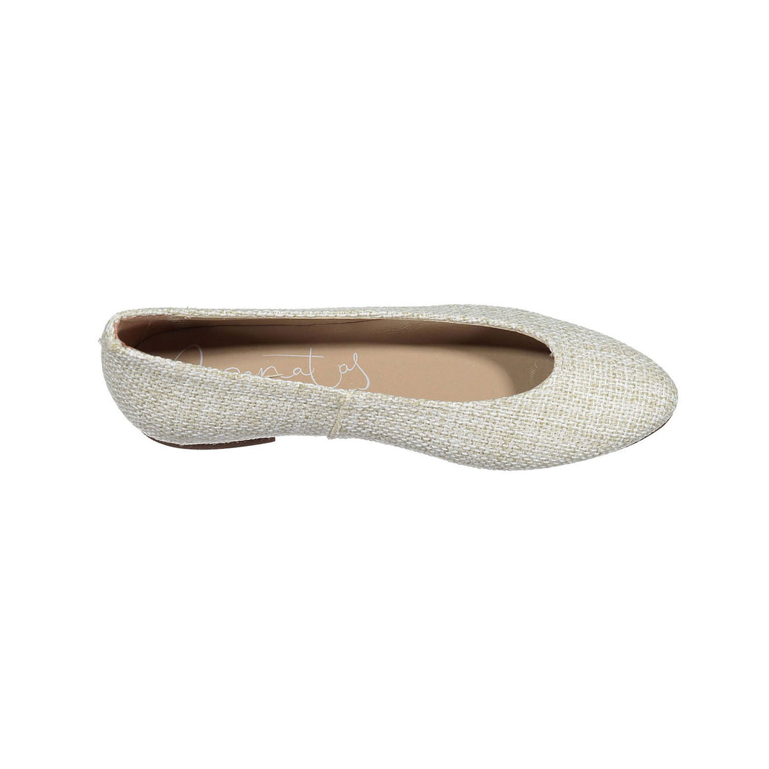 Papanatas Ivory Tweed Soft Flats