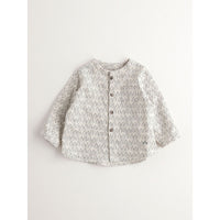 Nanos Grey Leaf Print Baby Tunic