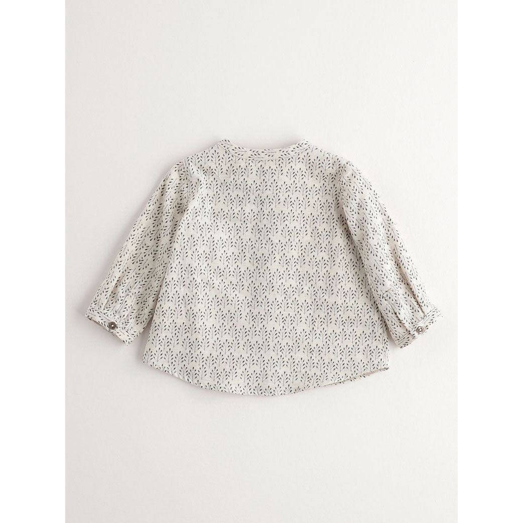 Nanos Grey Leaf Print Baby Tunic
