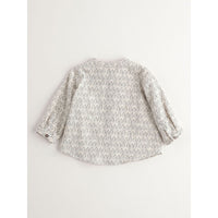 Nanos Grey Leaf Print Baby Tunic
