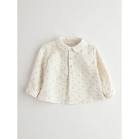 Nanos Gauze Dot Collared Baby Tunic