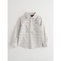 Nanos Soft Plaid Collared Tunic