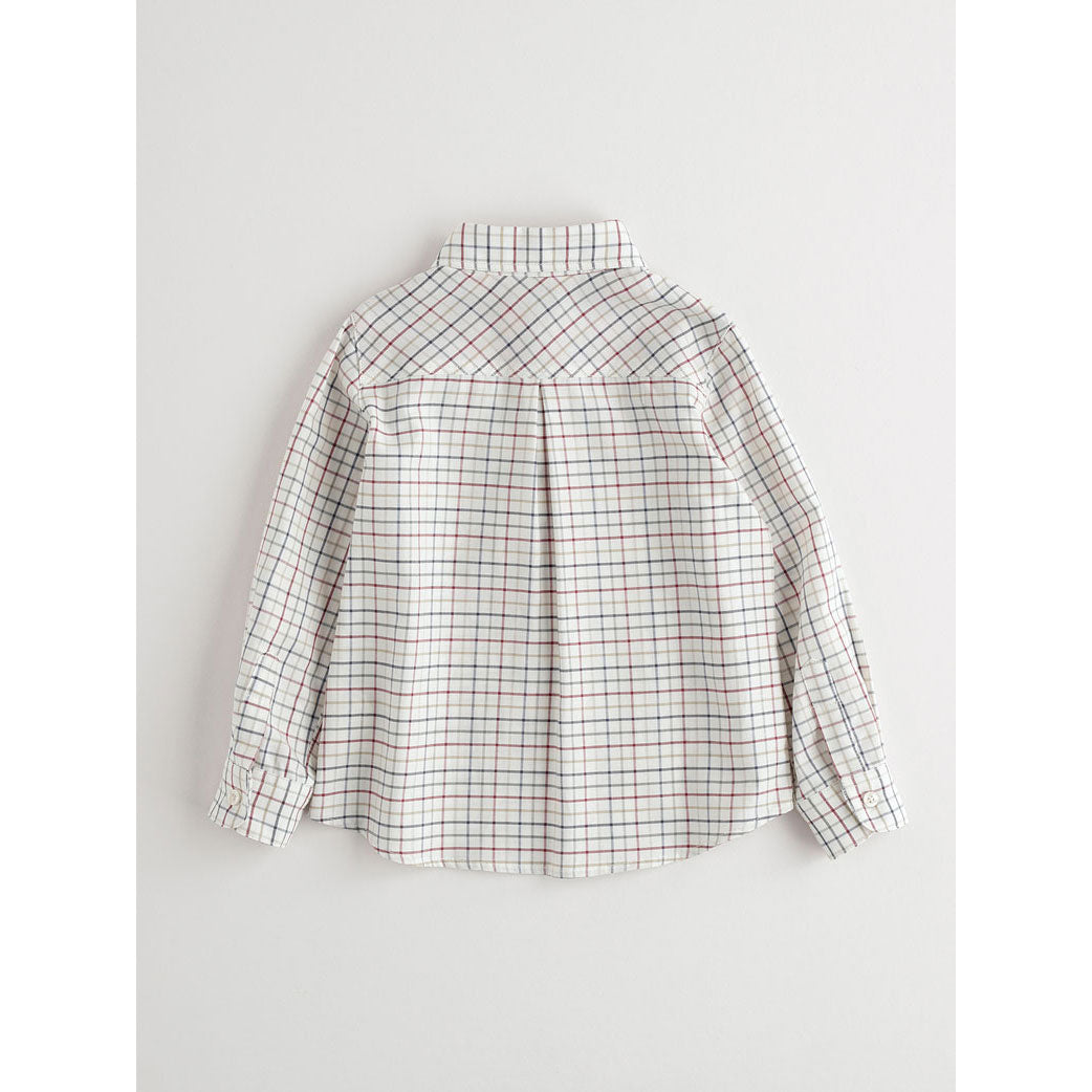 Nanos Soft Plaid Collared Tunic
