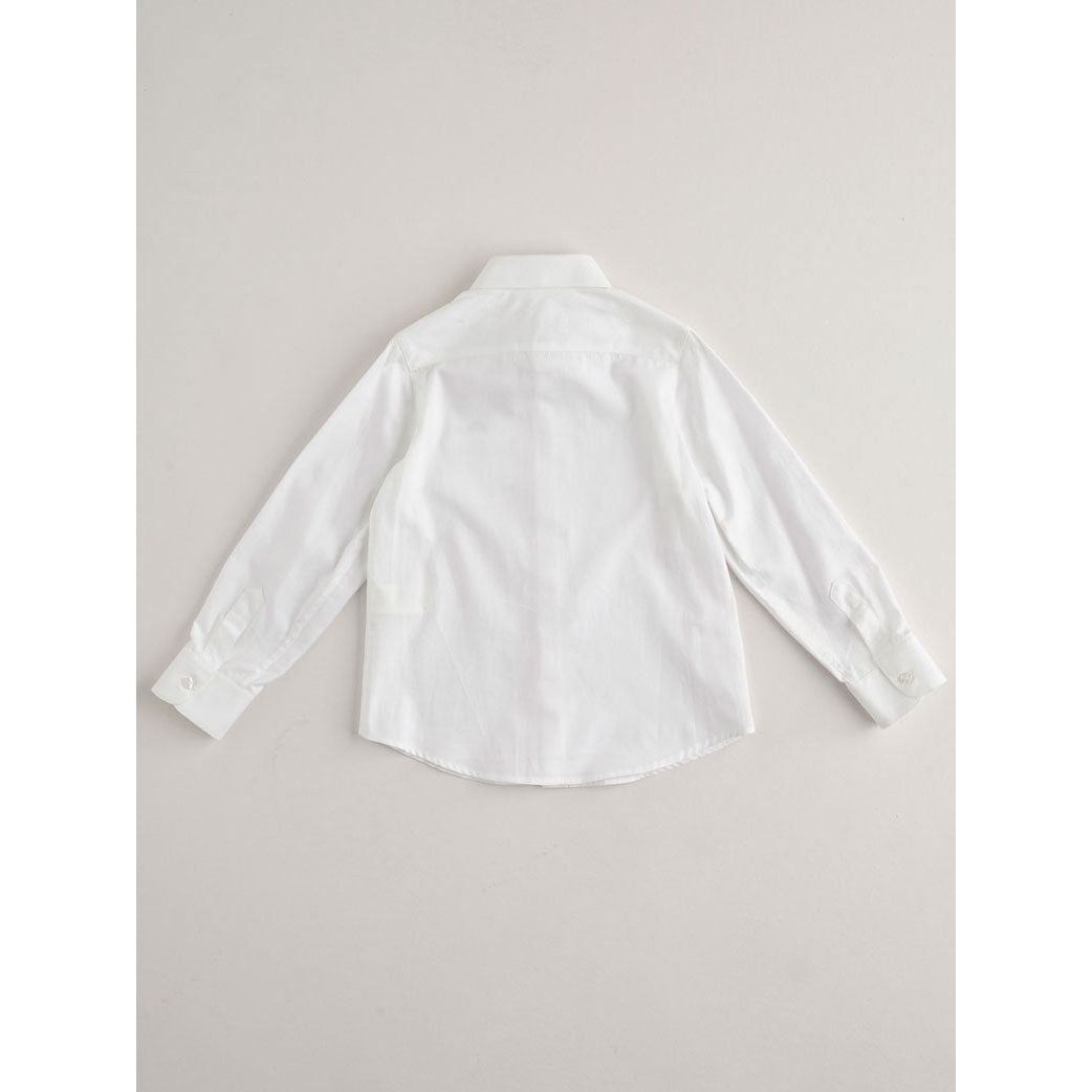 Nanos White Classic Collared Shirt