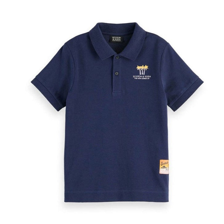 Scotch Shrunk Night Under Collar Tipping Polo