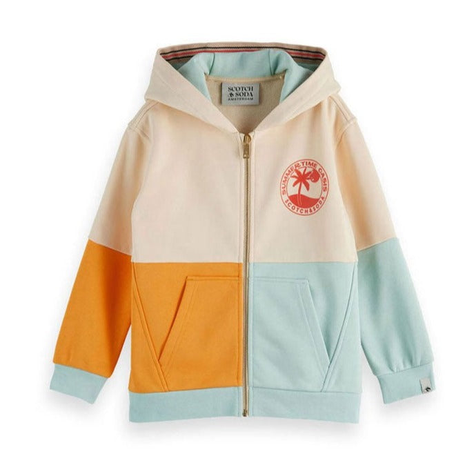 Scotch Shrunk Colorblock Zip Up Hoodie