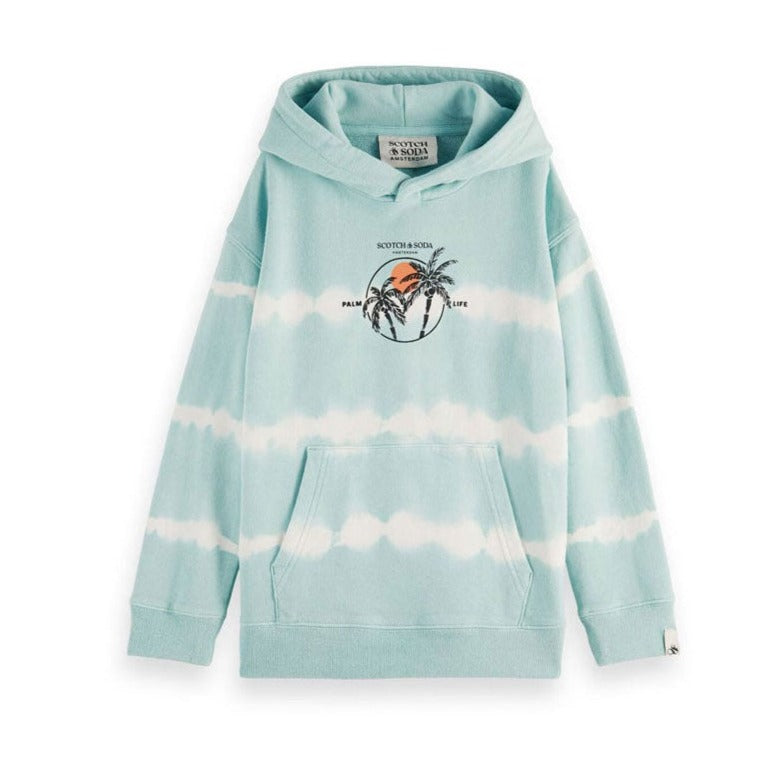 Scotch Shrunk Seafoam Tie Dye Graphic Hoodie