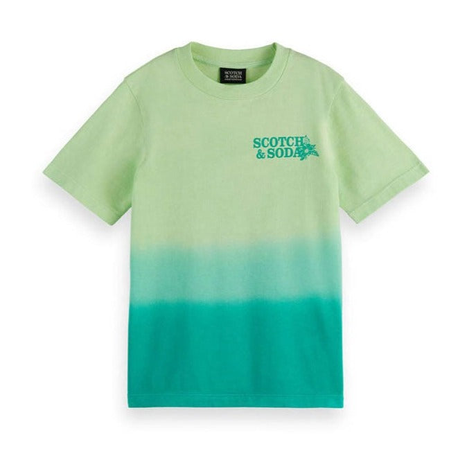 Scotch Shrunk Lime Ombre Regular Fit T-Shirt