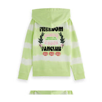 Scotch Shrunk Green Tie Dye Artwork Hoodie