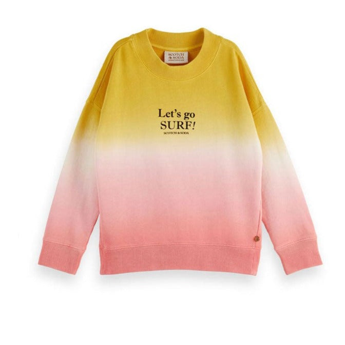 Scotch Shrunk Ombre Tie Dye Artwork Sweatshirt