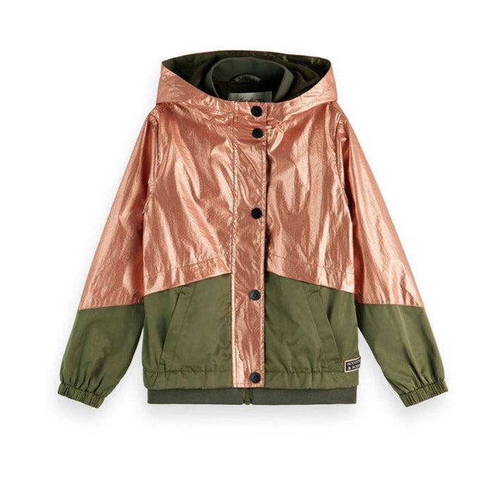 Scotch Shrunk Copper Colorblock Jacket