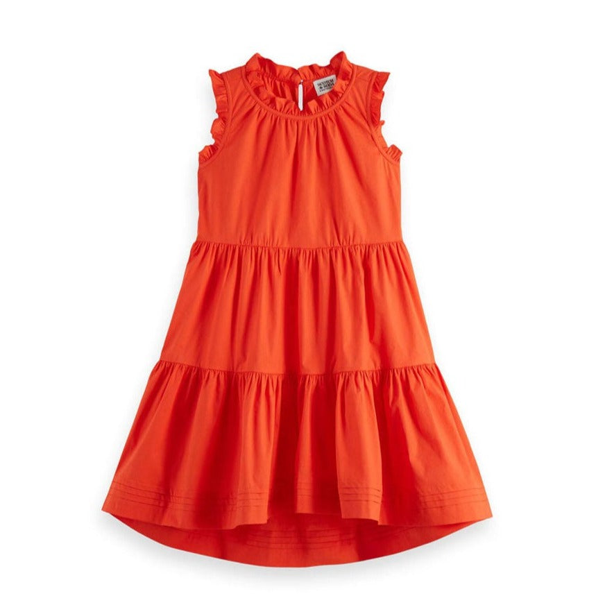 Scotch Shrunk Poppy Crispy Cotton Sleeveless Dress