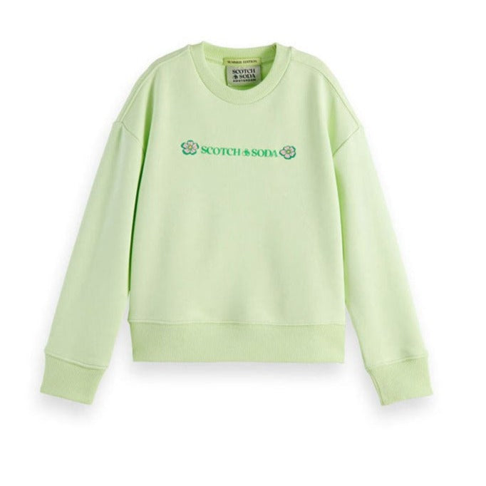 Scotch Shrunk Lime Loose Fit Sweatshirt