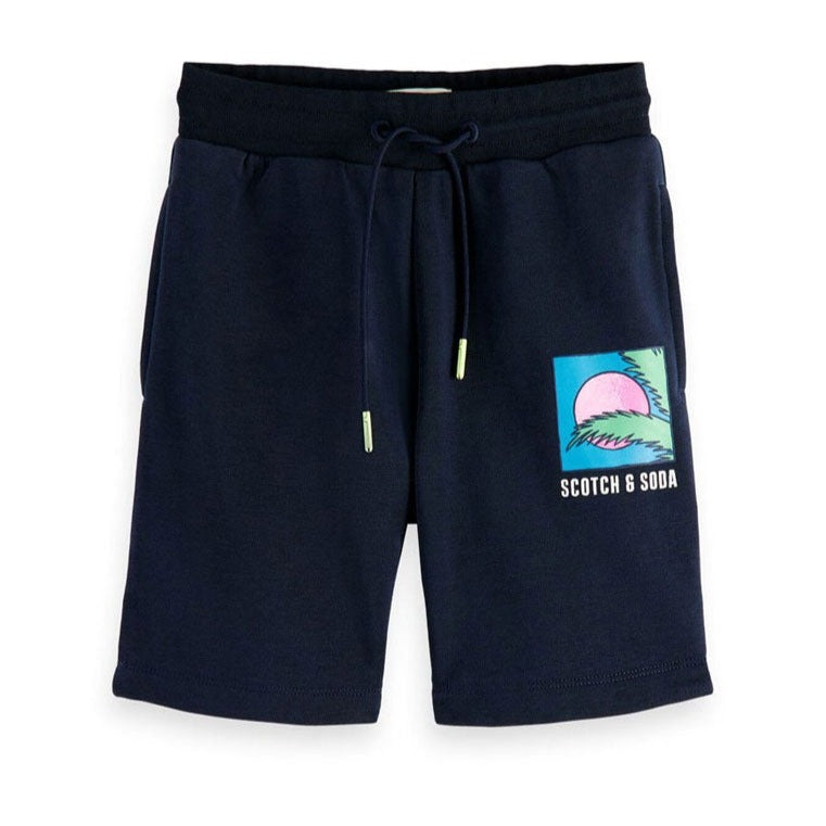 Scotch Shrunk Night Artwork Sweat Shorts
