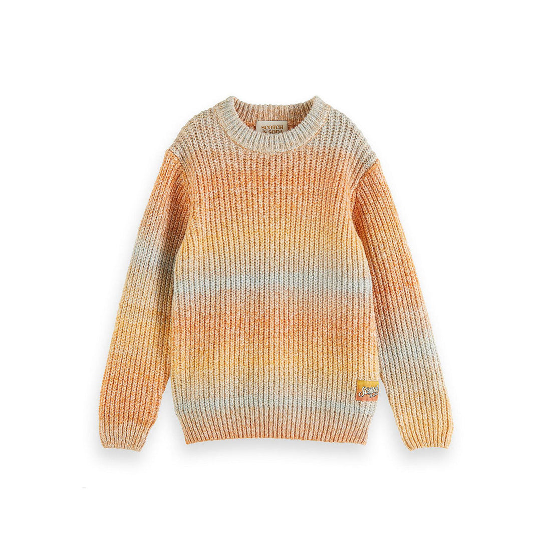 Scotch Shrunk Peach Gradient Crewneck Pullover