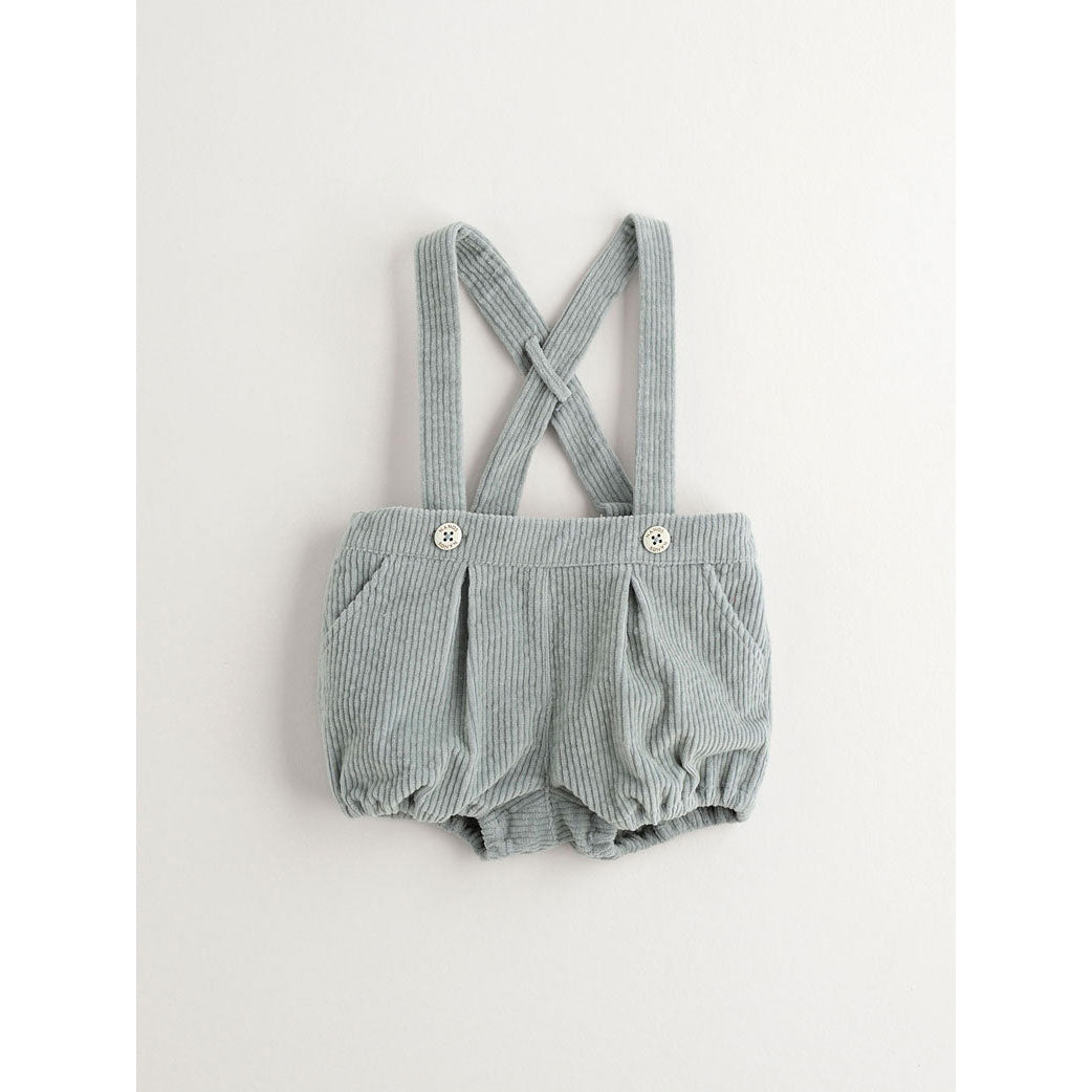 Nanos Soft Blue Corduroy Suspender Bloomers