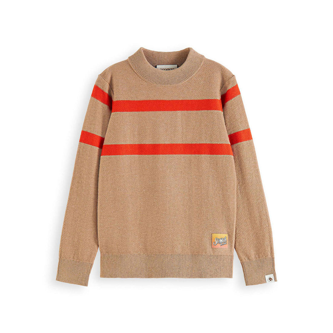 Scotch Shrunk Teak/Red Structured Pullover