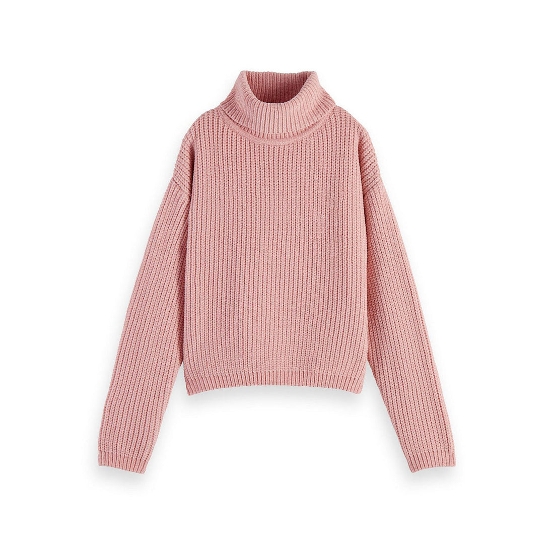 Scotch Shrunk Blossom Chenille Mock Neck Pullover