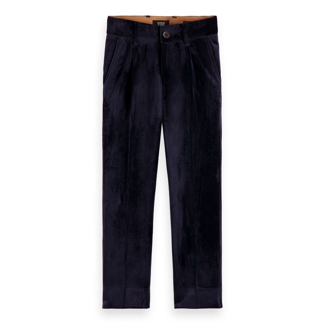 Scotch Shrunk Navy Slim Fit Velvet Dress Pants