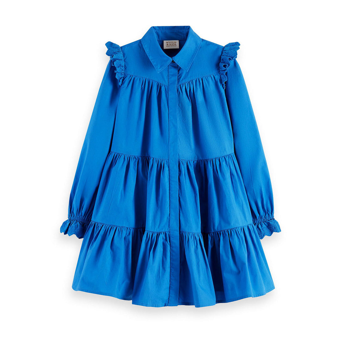 Scotch Shrunk Electric Blue Wide-Fit Shirt Dress