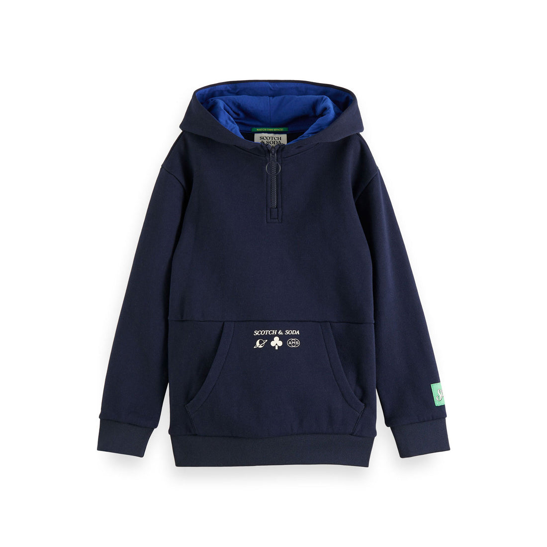 Scotch Shrunk Night Half Zip Artwork Hoodie