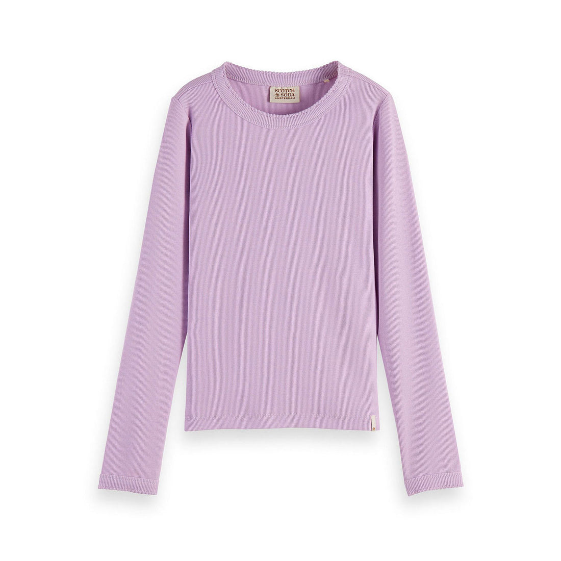 Scotch Shrunk Moonlight Long-Sleeved Fitted Rib T-Shirt