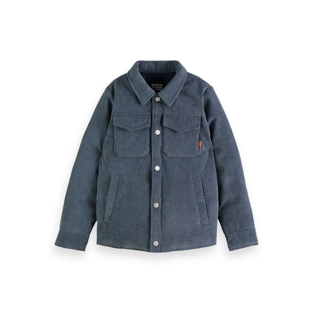 Scotch Shrunk Grey Reversible Padded Shirt Jacket
