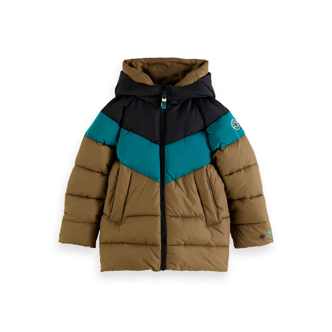 Scotch Shrunk Teak Combo Double Hood Nylon Jacket