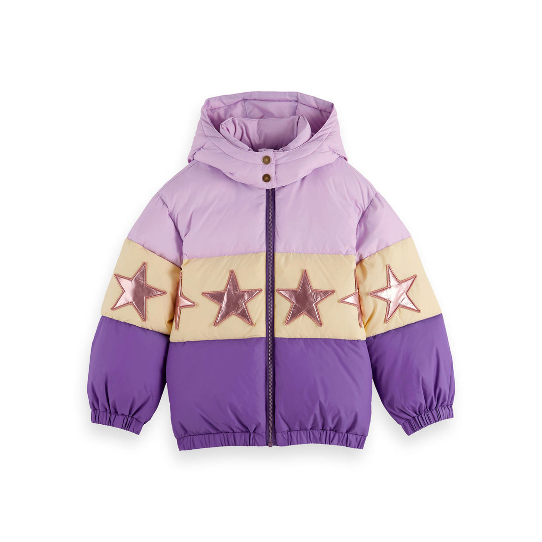Scotch Shrunk Purple Star Puffer Jacket