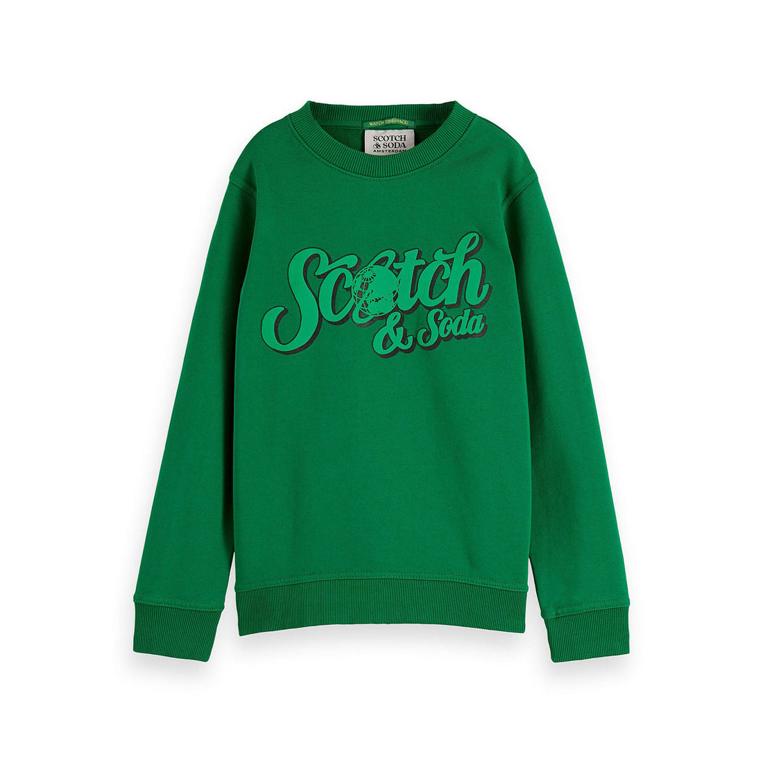 Scotch Shrunk Emerald Crewneck Artwork Sweatshirt