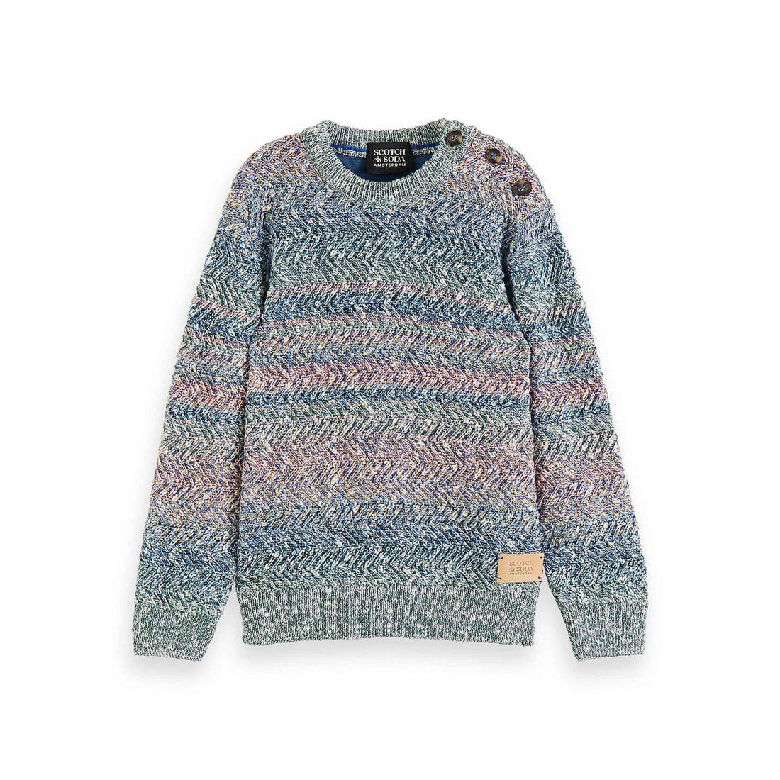 Scotch Shrunk Colourful Cable Knit Pullover
