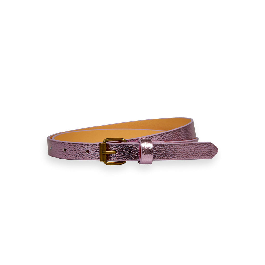 Scotch Shrunk Orchid Metallic Belt