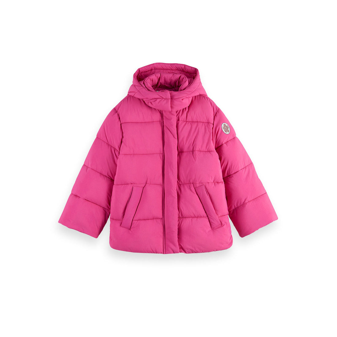 Scotch Shrunk Pink Lightweight Oversized Puffer Jacket