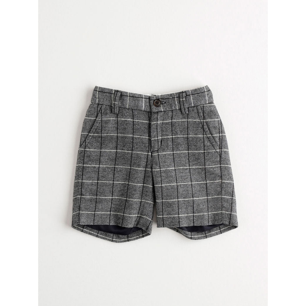 Nanos Grey Plaid Shorts