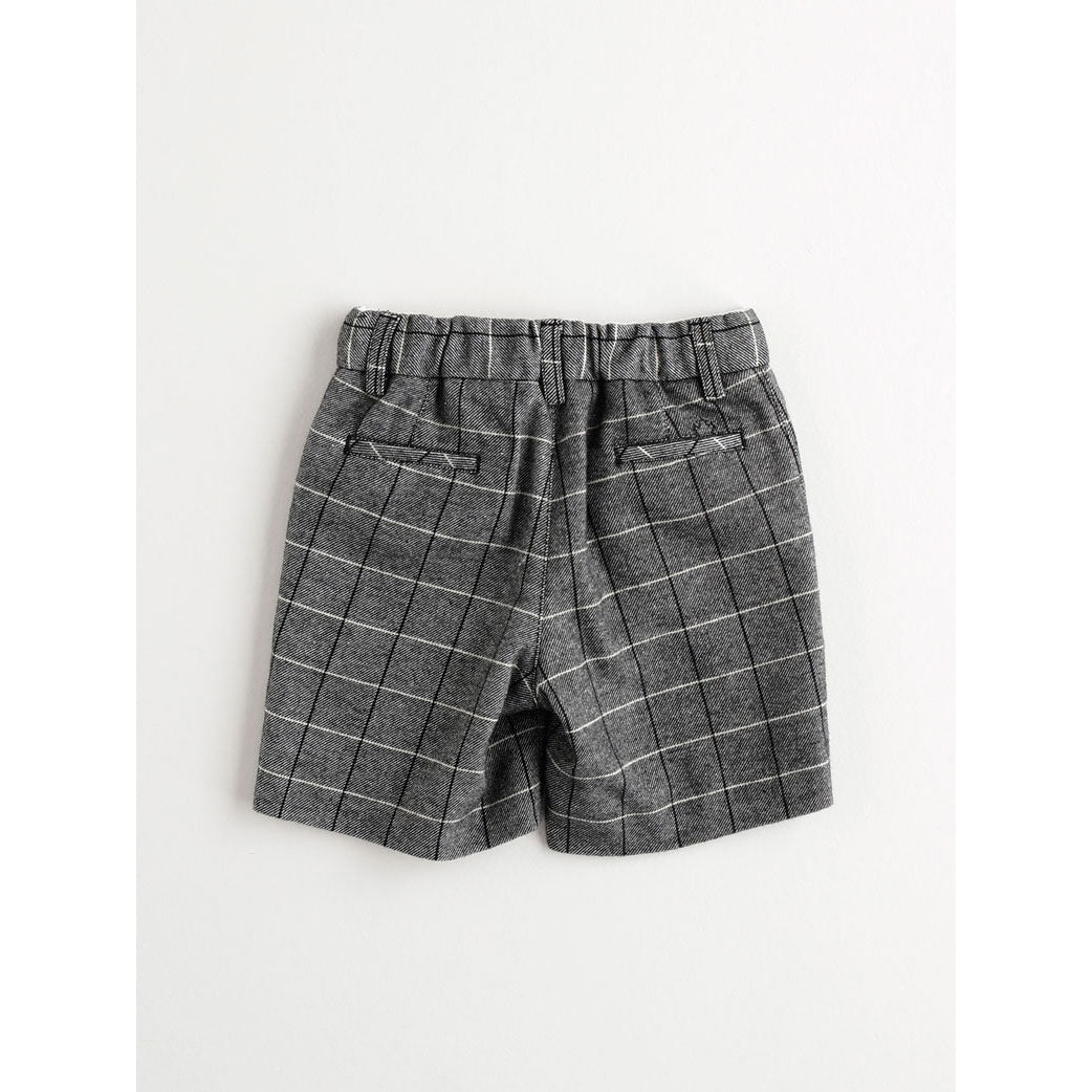 Nanos Grey Plaid Shorts