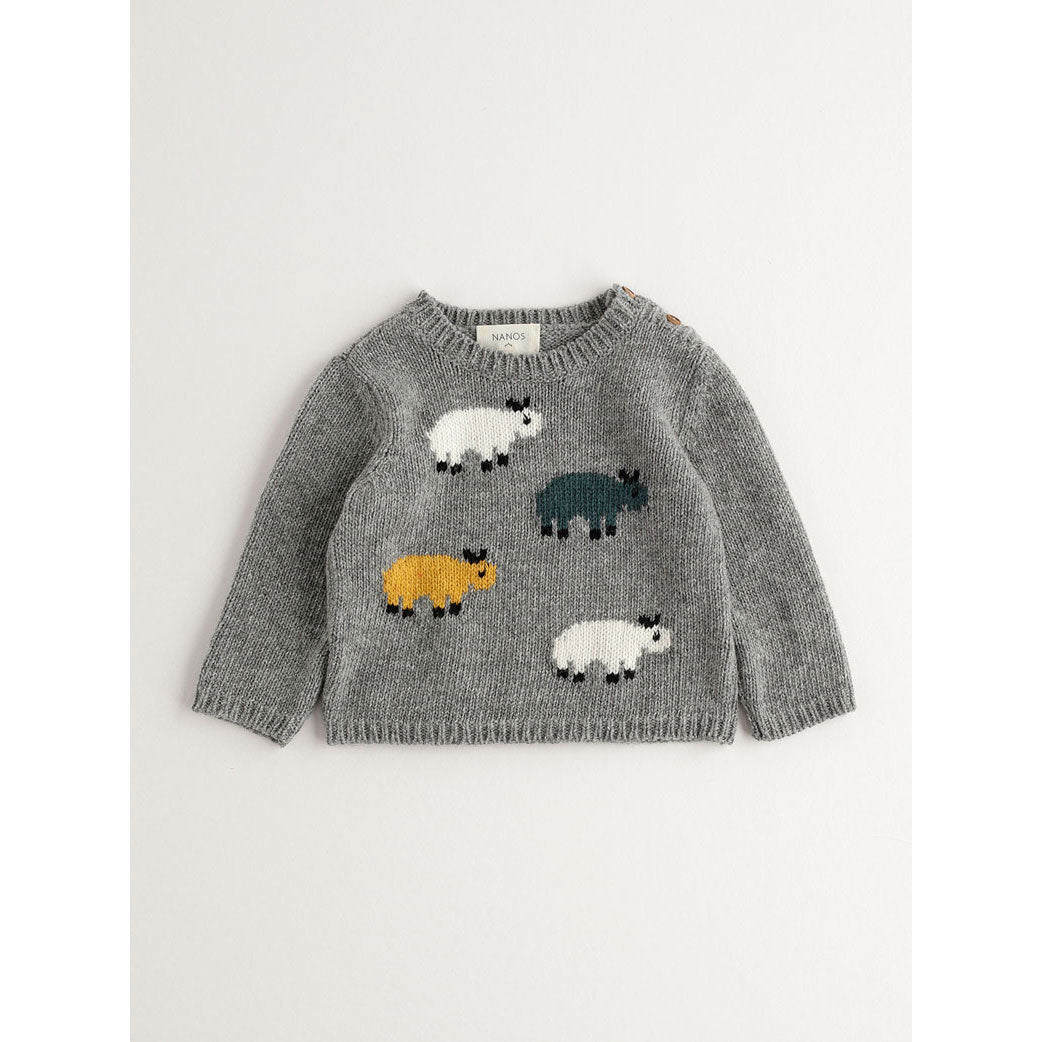 Nanos Grey Sheep Baby Sweater